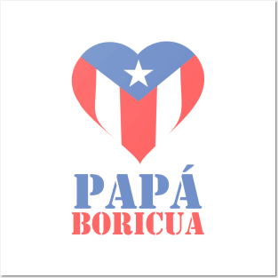 Boricua Dad Puerto Rican Flag Fathers Day Posters and Art